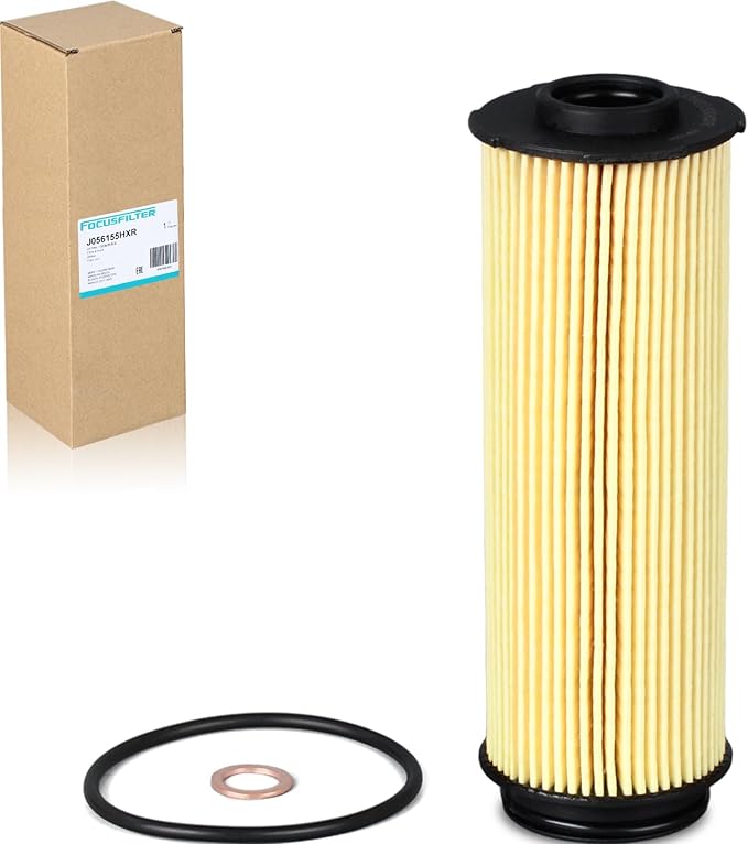 FOCUSFILTER 11428583898 OEM Grade Oil Filter, Compatible with BMW X5 X3 340i M340i 540i X7 440i 3.0L L6 2018–2026, Replaces HU6022Z, 04152WAA02, P40076, WL10342