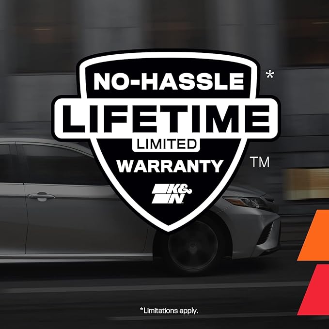K&N High-Flow Original Lifetime Engine Air Filter: Increase Power: Premium, Washable: Compatible with 2013-2020 Acura/Honda: TLX, Accord, 33-2498