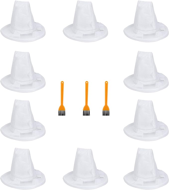 VF110 Filter Replacement for Black and Decker Handheld Vacuum, Compatible with CHV1410L CHV1210 Dustbuster, Washable Reusable Filters（10 Pack VF110 Filters+3 Brushs）