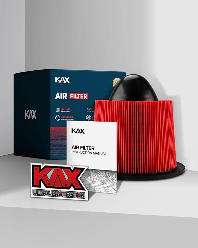 KAX Premium Engine Air Filter, CA8039 Replacement for F-150, F-250, F-350 Super Duty, Excursion, Expedition, Navigator, Mustang, 200% Longer Life