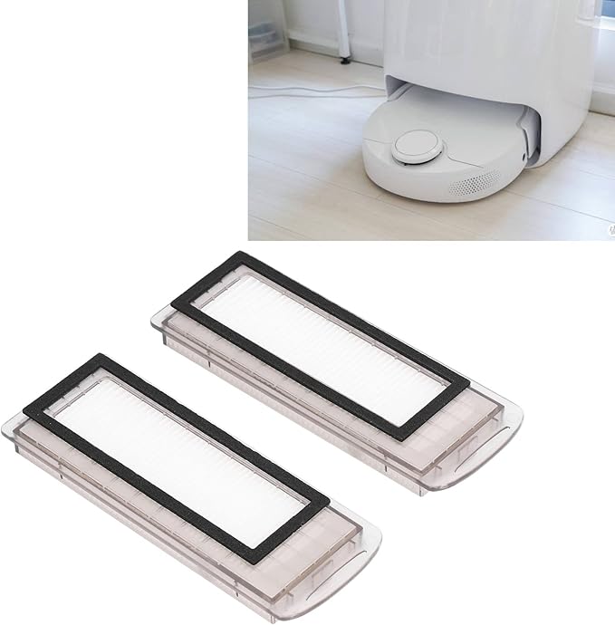 Acouto Filter Kit, 2Pcs Robot Vacuum Cleaner Filter Replacement Sweeper Filters Screen Vacuum Filter Replacement for J1 J2