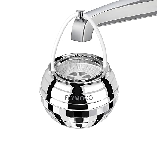 Bath Filter for Tub, Bathtub Faucet Water Filter with 8 Stages & 2,500 Gallons of Filtration to Reduce Contaminants for Softer, Smoother Skin (Silvery)