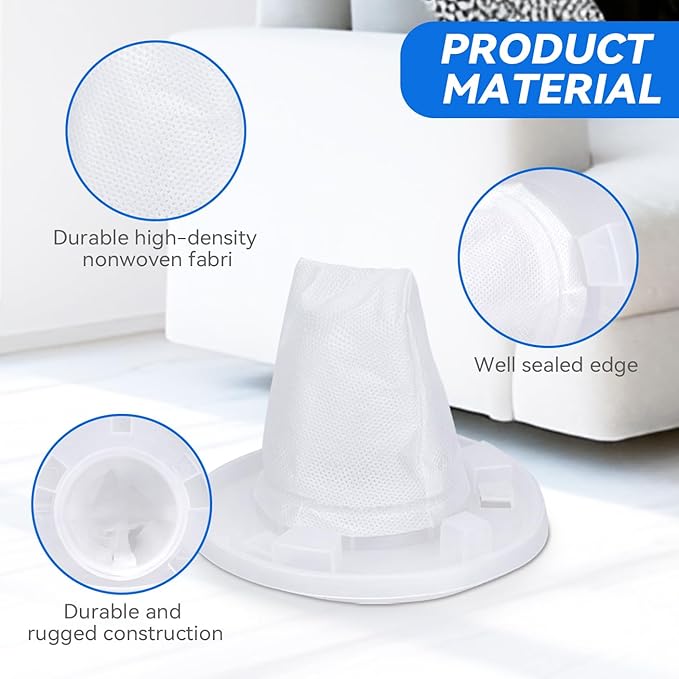 VF110 Replacement Filter for Black & Decker Dustbuster AdvancedClean Cordless Handheld Vacuum CHV1410L CHV1410 CHV9610 CHV1210 CHV1510 CHV1410B Dust Buster VAC BDH2000L 90558113-01(10Pack)
