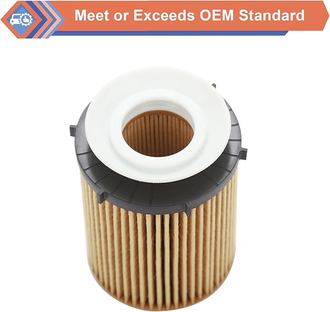 2 Pcs Oil Filter Compatible With INFINITI Mercedes-Benz Vehicle 2012-2023 C300 CLA250 E300 GLA200 GLC300 Metris SLC300 Sprinter 1500 2500, 2017-2019 Q50 Q60 QX30, Replace#HU711/6Z, HU7116z, 2701800109