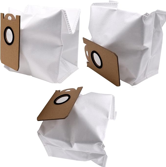 Dust Bags Replacement for iHome AutoVac Nova Pro Self Empty Robot Vacuum Cleaner Accessory Parts, for iHome Nova S1 Pro, Halo, Orbita, Eclipse, Luna, 6 Pack