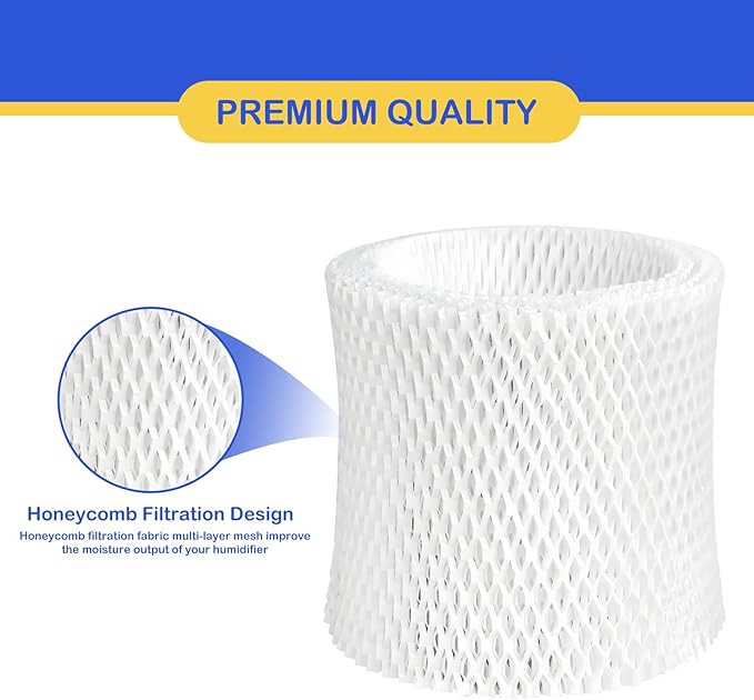 Humidifier Wicking Replacement Filter Compatible with Canopy Bedside and Nursery Humidifier, Wood Pulp & Paper Filter, 3 Pack Filters