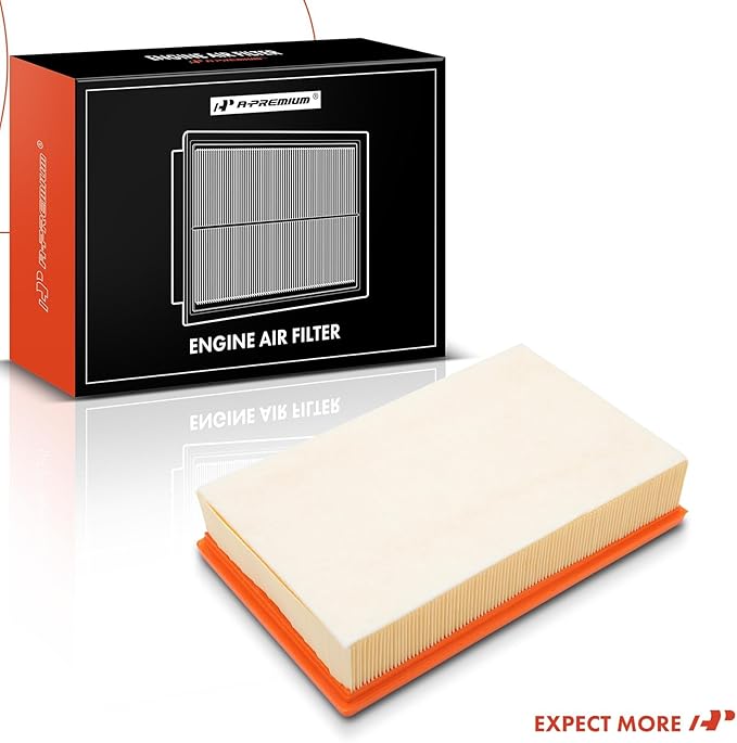 A-Premium 2-PC Engine Air Filter Compatible with BMW 745i/745Li 2002-2005 4.4L, 750i/750Li 2006-2007 4.8L, 760i 2004-2006, 760Li 2003-2008/2010, Alpina B7 2007-2008 & Rolls-Royce Phantom 2004-2013