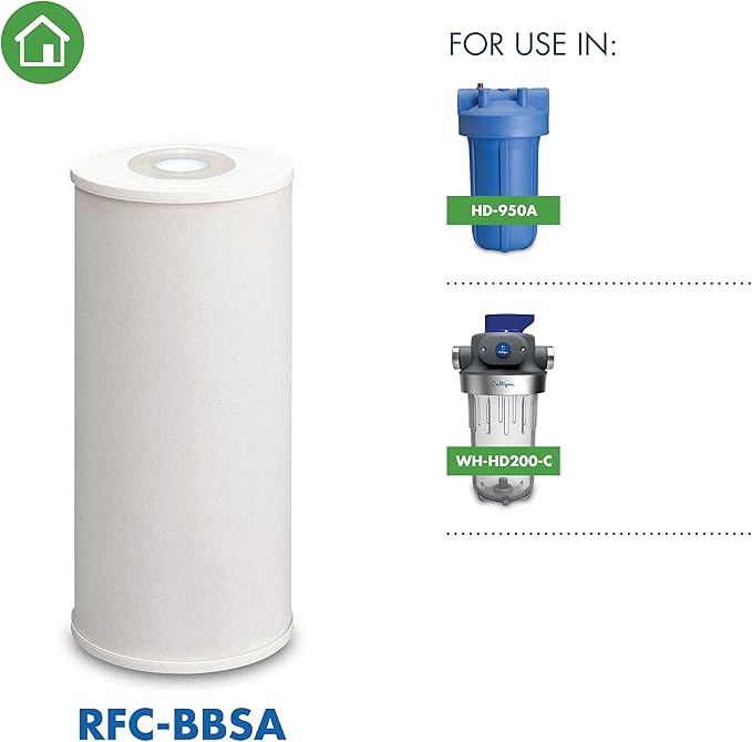 Culligan Whole House Water Filter for Sediment - 25 Micron RFC-BBSA 10”x4.5” Long Lasting Water Filter Replacement Compatible with FXHTC,W50PEHD,GXWH40L,GXWH35F,GNWH38S,WFHD13001,(Pack of 3)