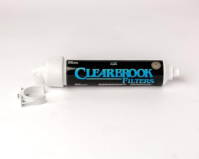 Clearbrook RF10-J Refrigerator Filter System, 1/4 Inch John Guest Fittings, Compatible with Refrigerators without Built-in Filtration