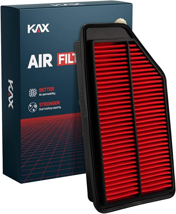 KAX Premium Engine Air Filter, CA11042 Replacement for Honda Odyssey V6 3.5L 2011 2012 2013 2014 2015 2016 2017, 200% Longer Life