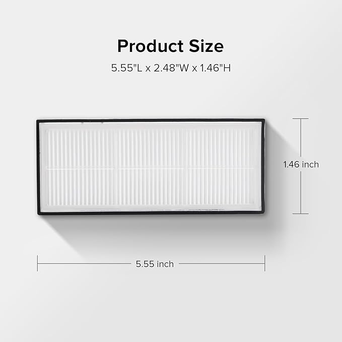 Roborock Washable Filter for Roborock S8 Pro Ultra / S8+ / S8 / S7 Max Ultra / S7 / S7+ / S7 MaxV / S7 MaxV Plus / S7MaxV Ultra Robot Vacuum Cleaners (2Pcs White)