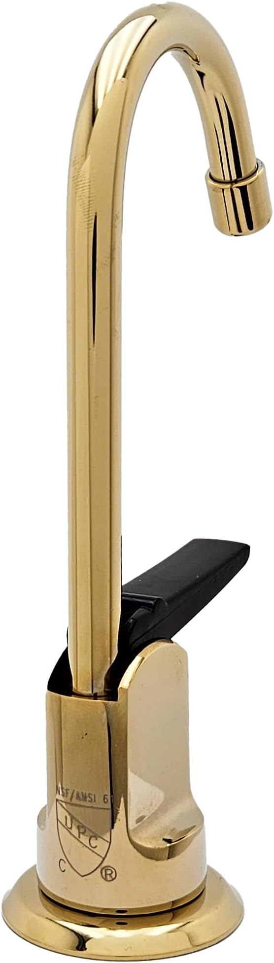 Westbrass D203-NL-01 6" Touch-Flo Style Pure Cold Water Dispenser Faucet, 1 Pack, Polished Brass