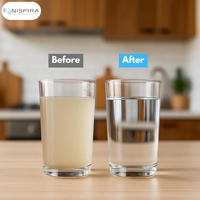 Nispira Water Filter Replacement Compatible with Nakii Aquaphor Water Pitcher Dispenser Removes Chlorine, Lead, Odor, Color Reduce Water Hardness, 2 Packs