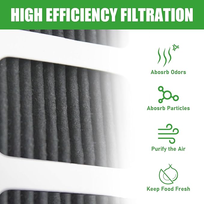 4 Pack Paultra2 Refrigerator Air Filter Replacement, Compatible with Frigidaire PAULTRA2 Pure Air Ultra 2, Pure air Ultra II, Pureair Ultra ii and Electrolux Part 242047805, 5303918847, EAP12364179
