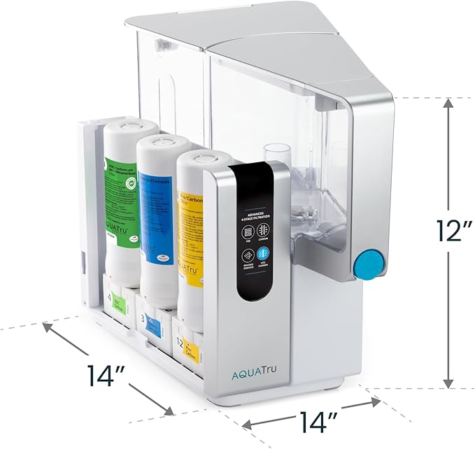 AquaTru Classic Replacement Filters for AQUA TRU Classic Countertop Reverse Osmosis Water Purifier (AquaTru Classic/Classic Smart & Undersink Replacement FIlter One Year Combo Pack (Yellow/Green))