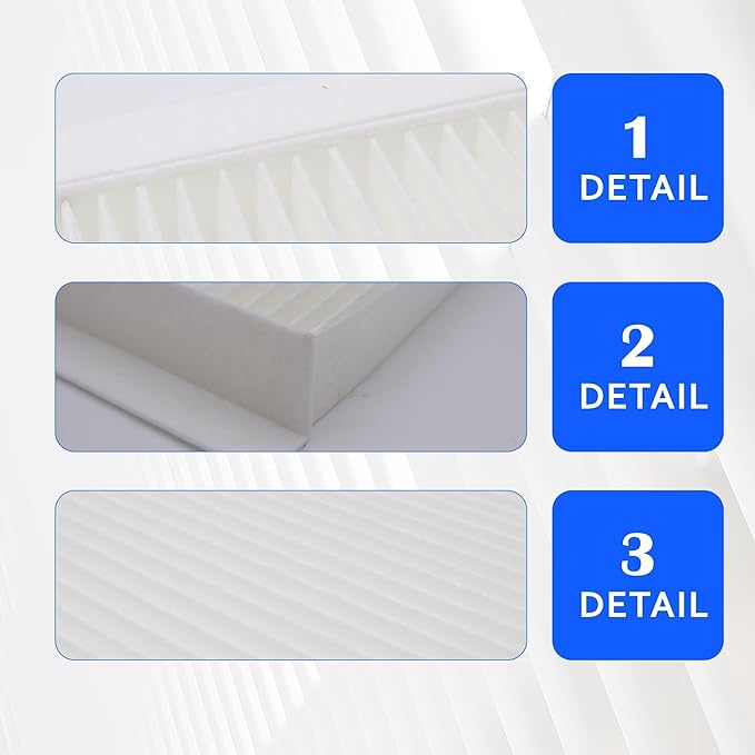 CAF1807P Cabin Air Filter with Activated Carbon Compatible with Ford GT 2005-2006, Mustang 2005 2006 2007 2008 2009 2010 2011 2012 2013 2014 Replacement for 4R3Z-19N619-AA