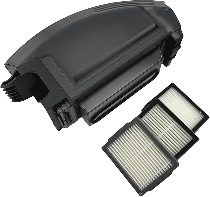 Goodsby Dust Bin Dirt Canister For iRobot Roomba E5 E6 i1 i2 i3 i4 i5 i6 i7 i8 j5 j6 j7 j8 j9 Series Robot Vacuum Cleaner Dustbin Replacement Part + 3 Extra HEPA Filters