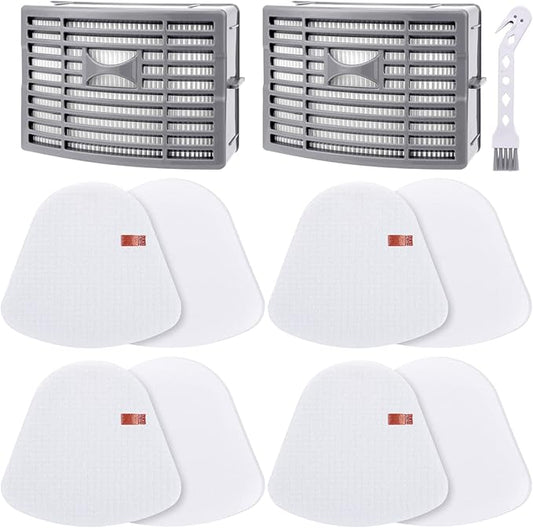 Leadaybetter Filter Replacement for Shark Navigator NV586 NV585 NV580 NV581 NV581Q Powered Lift Away DLX Upright Vacuum Cleaner Filters, Compare to Part # XFFT580 & XHEP580