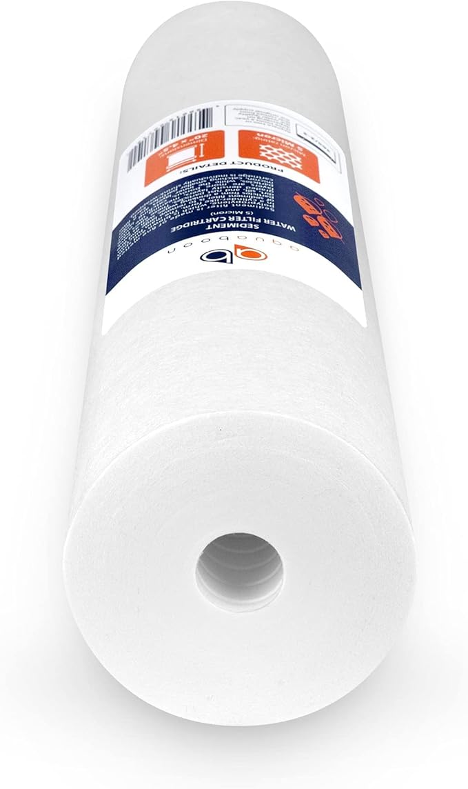 Aquaboon 5 Micron 20 x 4.5 Whole House Sediment Filter Cartridge 20 inch Water Filter Replacement Compatible with DGD-5005-20, FP25B, AP810-2, 4-Pack