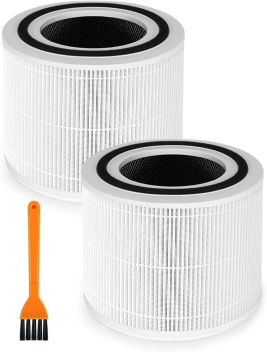 Core 300 Replacement Filter for Levoit Air Purifier, HEPA Filter Replacement for Levoit Core 300, Core 300P, Core 300S, Core 300S-P, 2 Packs, Core 300-RF, White