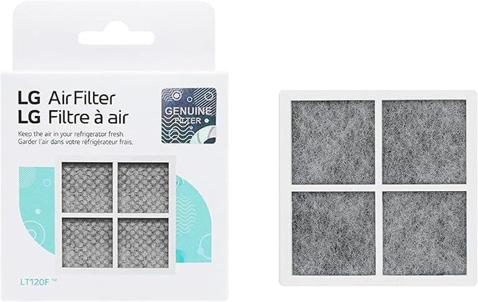 LG 6 Month (LT120F) Replacement Refrigerator Air Filter, 1 Count (Pack of 1), White
