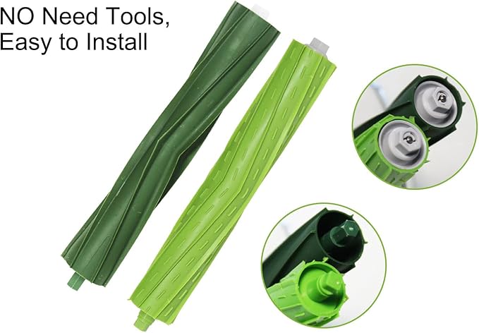 Rubber Roller Brushes Replacement Parts for iRobot Roomba e i and j Series i3 i3+ i6+ i7 i7+ i8+ Plus E5 E6 E7 j7 (7150) j7+ (7550) Vacuum Cleaner Accessories