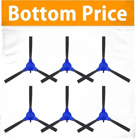 Replacement Side Brushes Compatible with Eufy 11s, Coredy R300 R550(R500+) R650 R700 R3500, GOOVI 1600PA, Bagotte BG600, iMartine 1600PA,Amarey A800 A900 Robot Vacuum Cleaner,Pack of 8