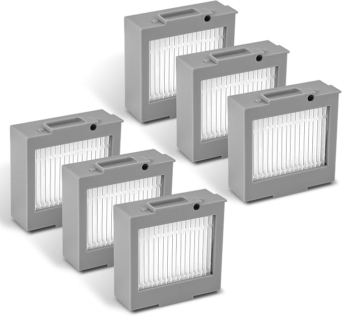(6 Pack) Max 705 Vac Replacement HEPA Filters for iRobot Roomba Max 705 Vac, Roomba Plus 504 Vac Robot Vacuum Cleaner, Upright Filter, Canister Filters, Vacuum Filters (Not for Max 705 Combo)
