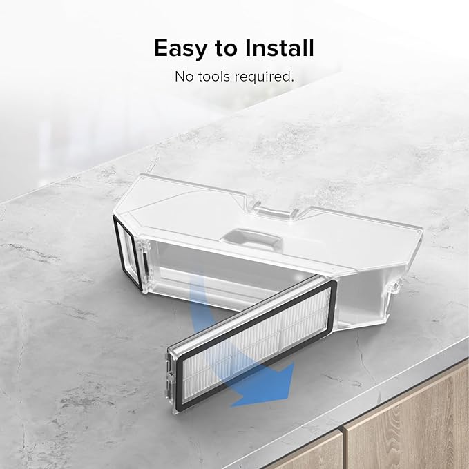 roborock 2 Pack Washable Filter for Roborock Qrevo MaxV, Qrevo S, Qrevo Plus, Qrevo Pro, Qrevo Curv, Qrevo Curv S5X, Qrevo Edge, Qrevo Edge S5A QV 35A Robot Vacuum Cleaners