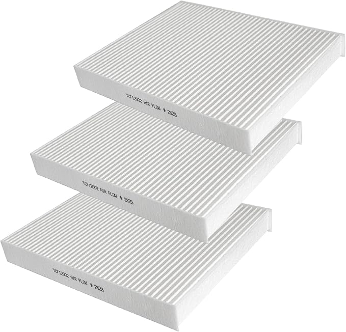CF12002 Replacement 3 Pack Cabin Air Filter for 2014-2019 Kia Soul, 2015-2019 Kia Soul EV, Replace OE# PC99156-P, WP10178, 97133B2000
