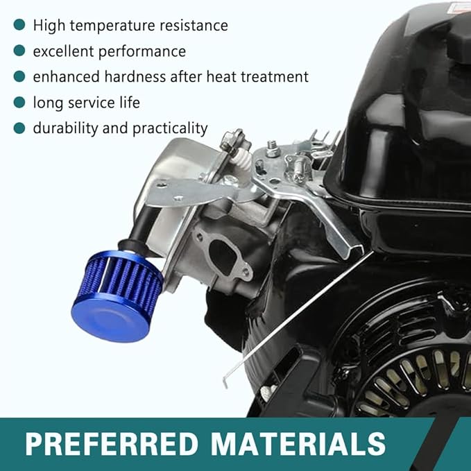 12mm Air Filter Intake Filter Breather, Valve Cover Breather, Mini Universal Motor Cone Cold Clean Air Intake Filter Turbo Vent Breather, Vehicle Engine Air Filters Suitable for Cars Motorcycles