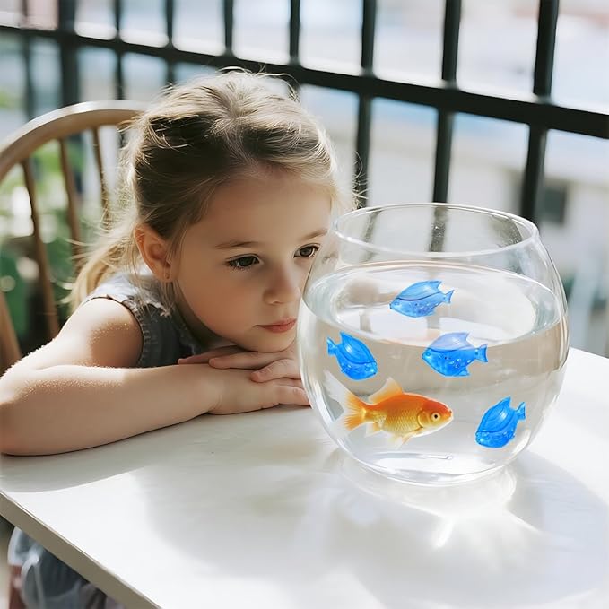 Humidifier Tank Cleaner, 10PCS Universal Humidifier filters fish Compatible with Drop,Droplet, Warm&Cool Mist Humidifiers, Fish Tank, Keep The Water (Fish-blue)