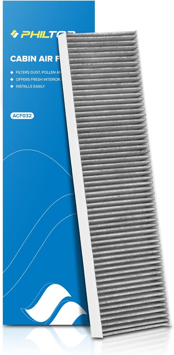 PHILTOP Cabin Air Filter w/Activated Carbon, Compatible with CF10733 Mini Cooper 2007-2015, Cooper Countryman 2011-2016, Cooper Paceman 2013-2016, Carbon Filter Up Dust Pollen Odor
