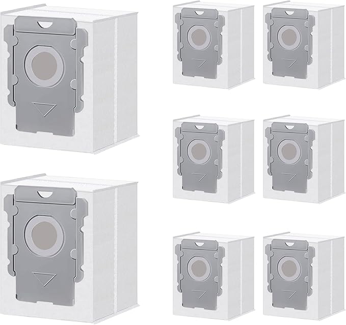 ApexOne 8 Pack Vacuum Bags for iRobot Roomba i, j, s Series, 104 Combo, 105 Combo, 105 Vac, Plus 405 (G185) (G181) Combo, Max 705 Vac, Max 705 Combo, Plus 504 Vac, Plus 505 Combo, Q0520 Robot Vacuum