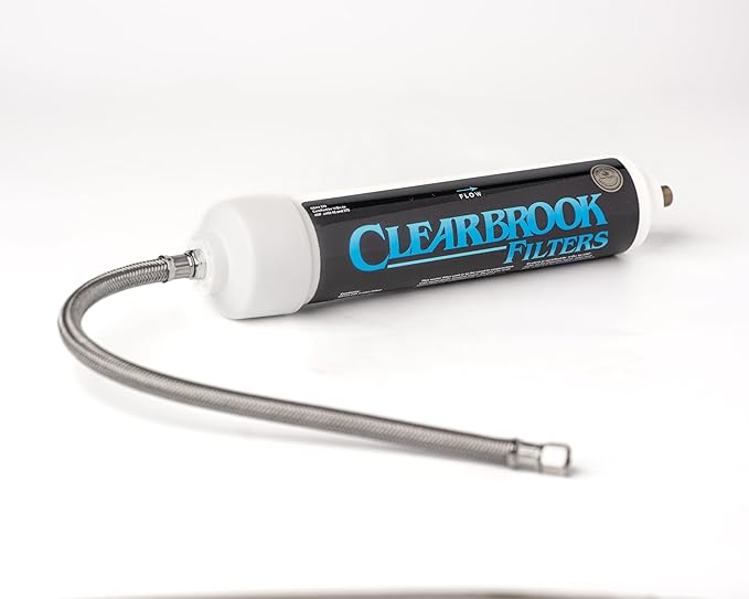 Clearbrook RF10-J Refrigerator Filter System, 1/4 Inch John Guest Fittings, Compatible with Refrigerators without Built-in Filtration