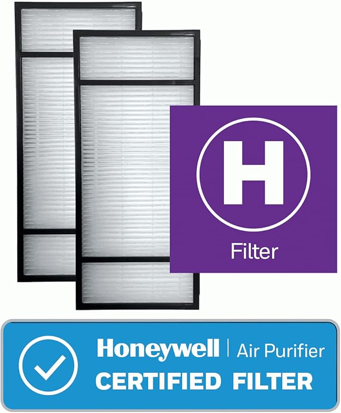 Honeywell True HEPA Air Purifier Replacement Filter 2 Pack, HRF-H2 / Filter (H)