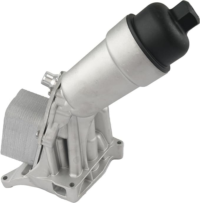 Upgrade Aluminum Engine Oil Cooler Filter Housing with Gasket, Bolts Compatible with 2016-2022 BMW F30 230i 330e 330i GT 430i 530i 530e 740e xDrive X3 X4 B46 B48 L4 2.0L Turbo Replace 11428596283
