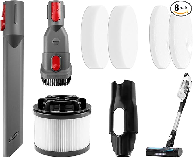 LVAC-200 Filter Brush Replacement Tube Fit for Levoit LVAC-200 Cordless Stick Vacuum Cleaner, Attachment Adapter Tube Brush Filters Kit