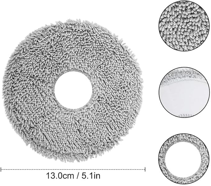 ANBOO Replacement Parts Accessories Compatible with Robot Roomba Plus 405 505 Combo Vacuum Cleaner, 1 Roller Brush, 4 Hepa Filters, 4 Side Brushes, 4 Mop Pad, 4 Dust Bags,1 Cleaning Brush