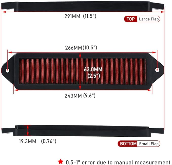 Cabin Air Cowl Filters Compatible with BMW E chassis E82 E88 E90 E91 E92 E93 X1 335i 135i 328i Red