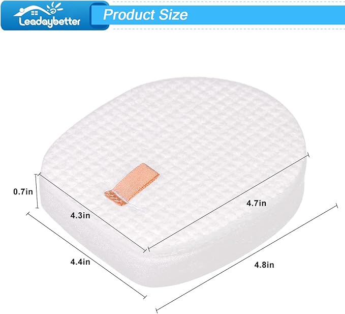 Leadaybetter Filter Replacement for Shark Rocket Pet Pro IX140 IX141 IX142 IZ140 IZ141C IZ142 IZ162H IZ362H IZ363HT IZ440H IZ462H IZ482H IZ483H UZ145 Cordless Stick Filters, Comapre to Part # 617FJ140
