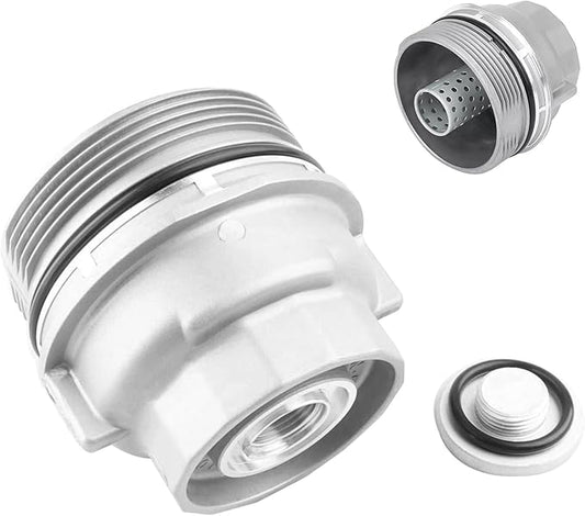 15620-31060 Engine Oil Filter Housing Cap Cover for (2005–2023) Toyota Camry/Tundra/RAV4/4Runner/Tacoma/Highlander/Sienna/Venza/Avalon/FJ Cruiser, Lexus ES300h/ES350/GS200t/GS300/GS350/GS450h/GX460