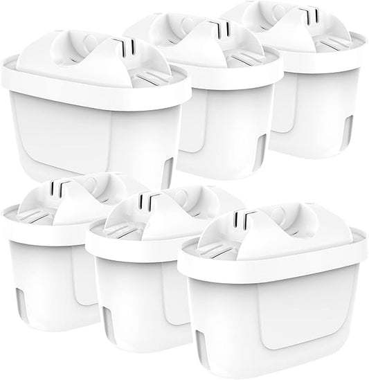 NRP 6-Pack EU Version Water Filter Replacement for Brita Pitcher Maxtra #1001122 Also fits in Levoit, amazonbasics Water Jugs, filtre à eau de pichet Pour Brita