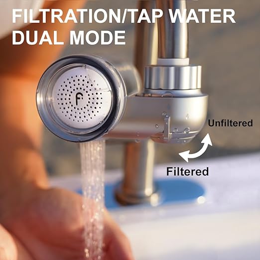 Filterbaby Skincare Filter 2.0 Replacement Cartridge, Bathroom Sink Faucet Filter Replacement for Skincare, 99.9% Chlorine Removal, 0.000001 mm Carbon Fiber, Clinically Tested, Hydrates Skin (1 Pack)