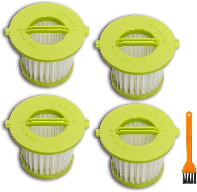 4 Pack HEPA Filters Replacement Compatible with Ryobi ONE+ 18V Handheld Vacuum Models PCL700 PCL704 PCL705 Series, Also Fit HART 20-Volt Hand Vacuum HPHV34 and More, Part # A32F05N A32HF00 HAHV33