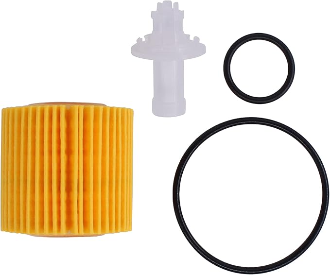 NewYall 5Pcs 04152-YZZA6 Engine Oil Filter with Gasket for Toyota Corolla 2009-2016 Matrix 2013-2014 Prius 2010-2015 Prius V 2012-2016