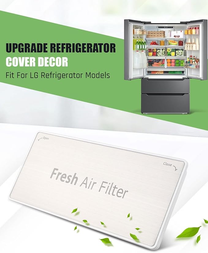 1Pack ADQ75493301 Refrigerator Air Filter Cover Fit for LG Refrigerator Models LRFDS3016S LRFDS3006D LRFDS3016D LLMXS3006S LRFDC2406D LRFDC2406Sv