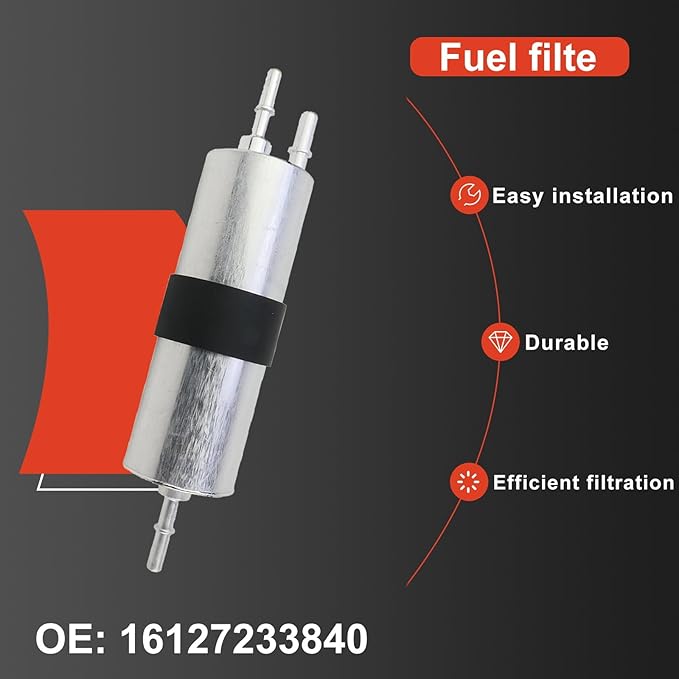 Fuel Filter For Bmw 120i 220i 320i 330i 430i 630i 730Li X1 M3 M4 X1 X3 X4 X5 2011-2018 For MINI 2014-2021 ONE COOPER1.2T 2.0T & with Rolls-Royce Gust 16127451424 16127233840 KL970