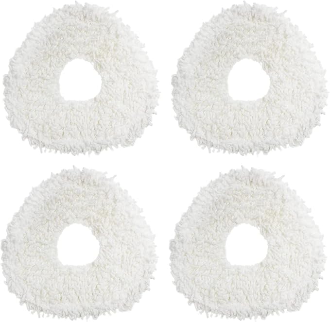 4 Pack Replacement Mop Pads Compatible for NARWAL T10 J1 J2 Microfiber Resuable Mop Cloth Robot Vacuum Cleaner Accessories