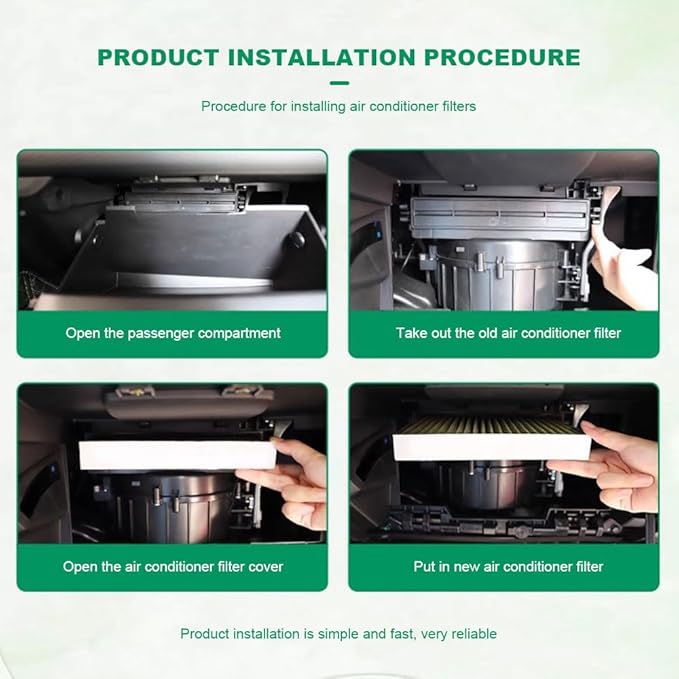 Car Fresh Breeze Air Filter Replacement for Car Passenger, Premium Cabin Air Filter with Activated Carbon, Auto Compartment Air Filters Fit for Acura, Civic, CR-V, Odyssey, CSX, Replaces CF10134